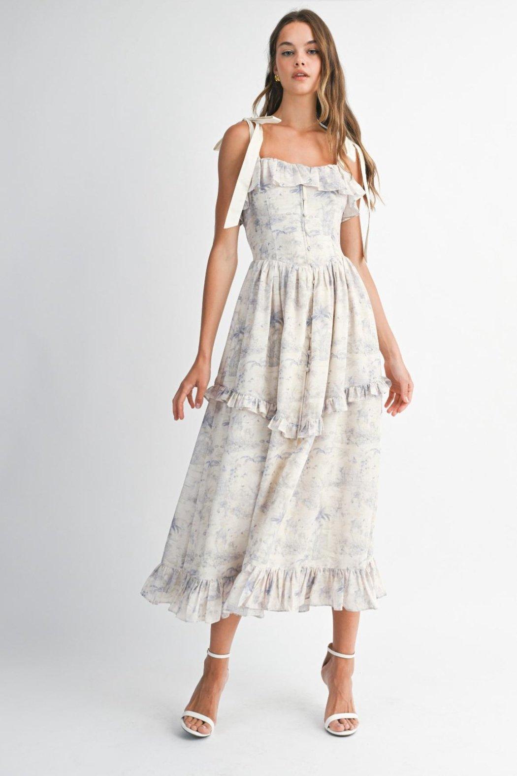 Buttoned Midi Dress Product Image