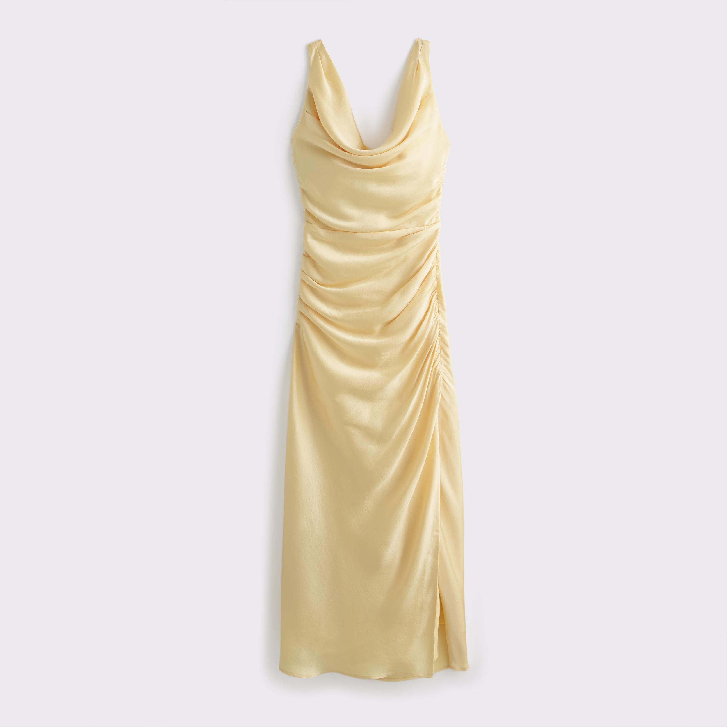 Cowl Neck Draped Maxi Dress Product Image