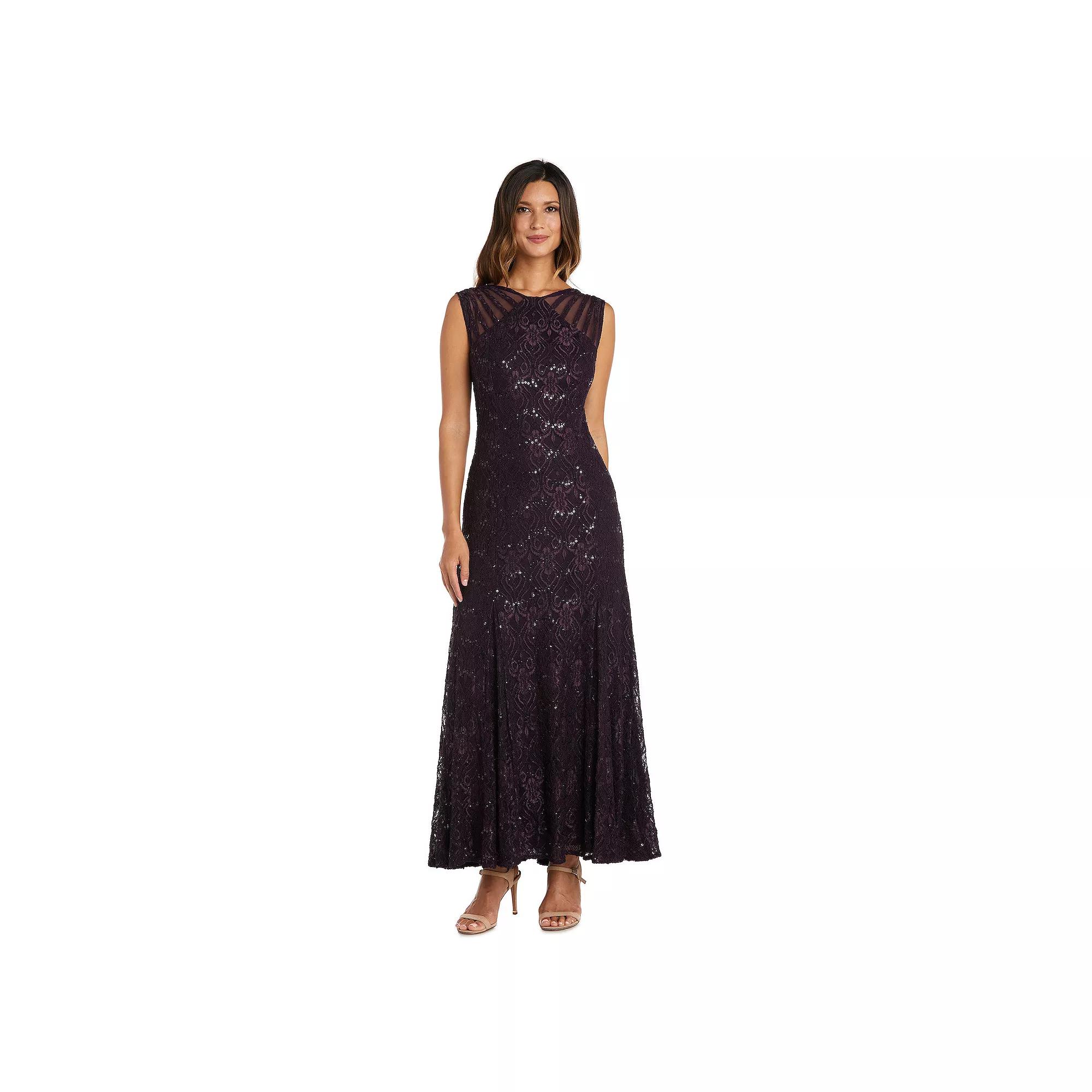 Women's R&M Richards Mermaid Lace Gown, Size: 16, Cadet Product Image
