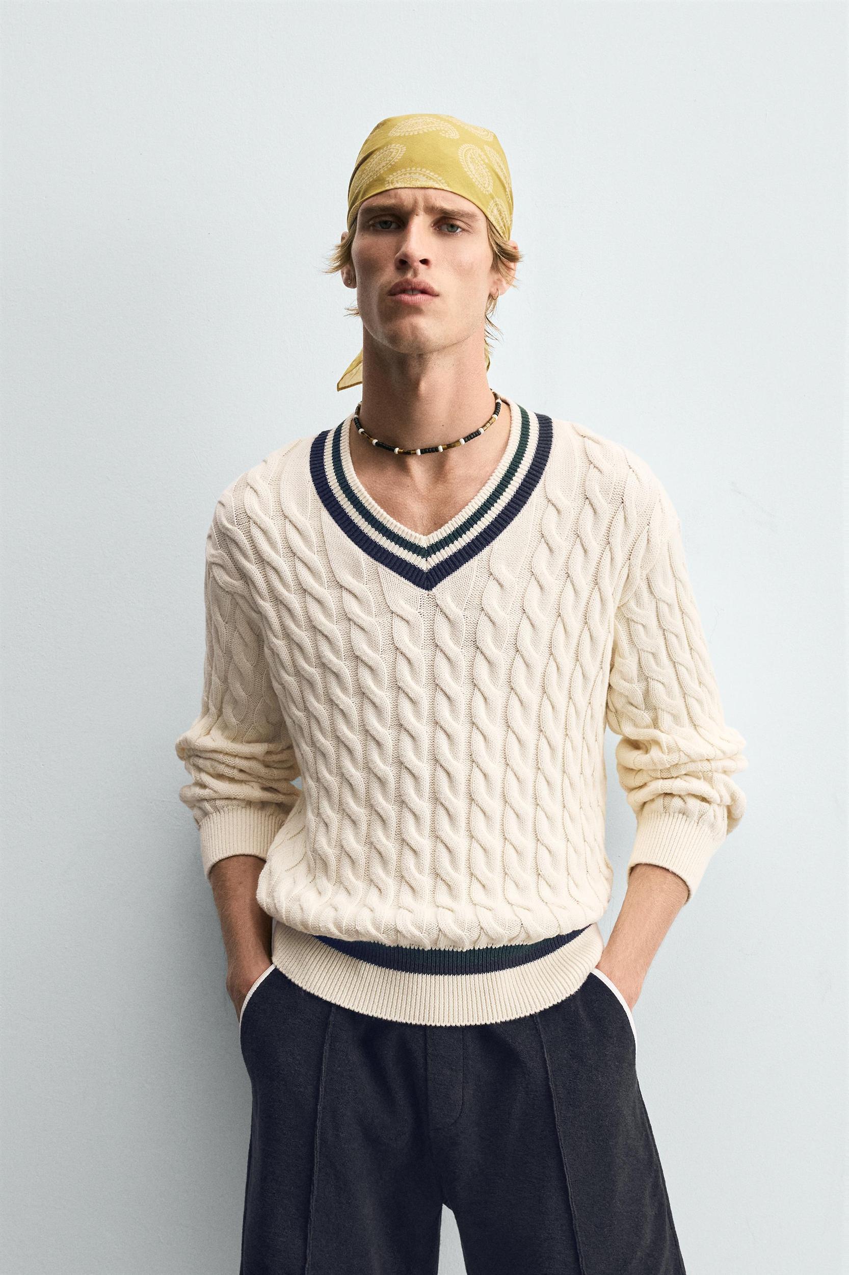 CABLE KNIT SWEATER Product Image