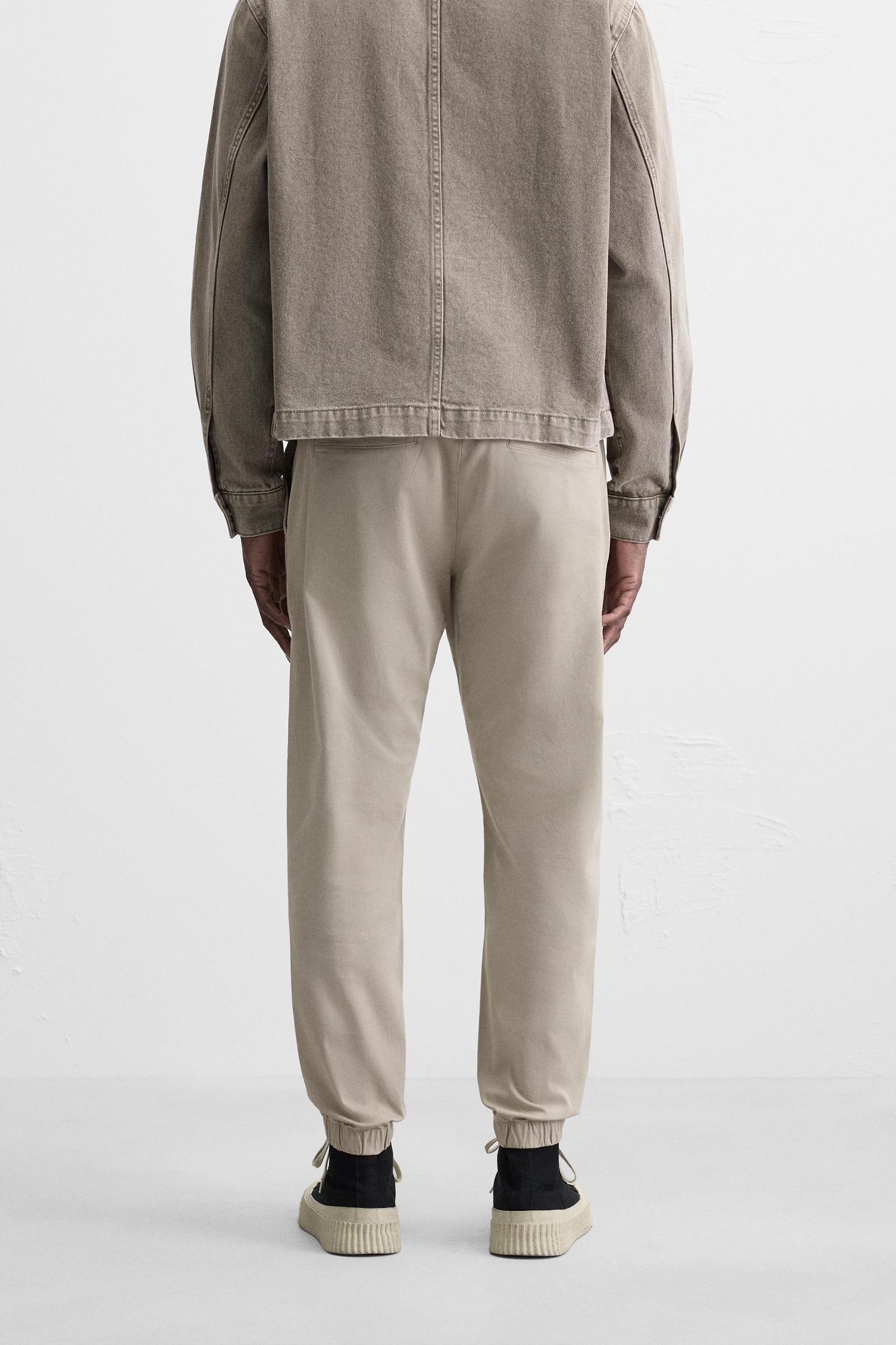 WASHED JOGGER WAIST PANTS Product Image