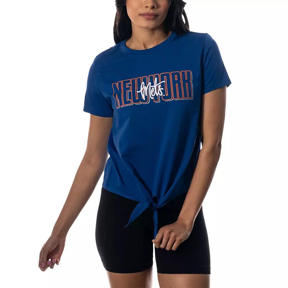 Women's The Wild Collective Royal New York Mets Twist Front T-Shirt,  Product Image