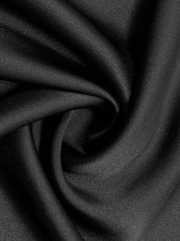 Long Sleeves Loose Solid Color Lapel Collar Maxi Shirt Dresses Product Image