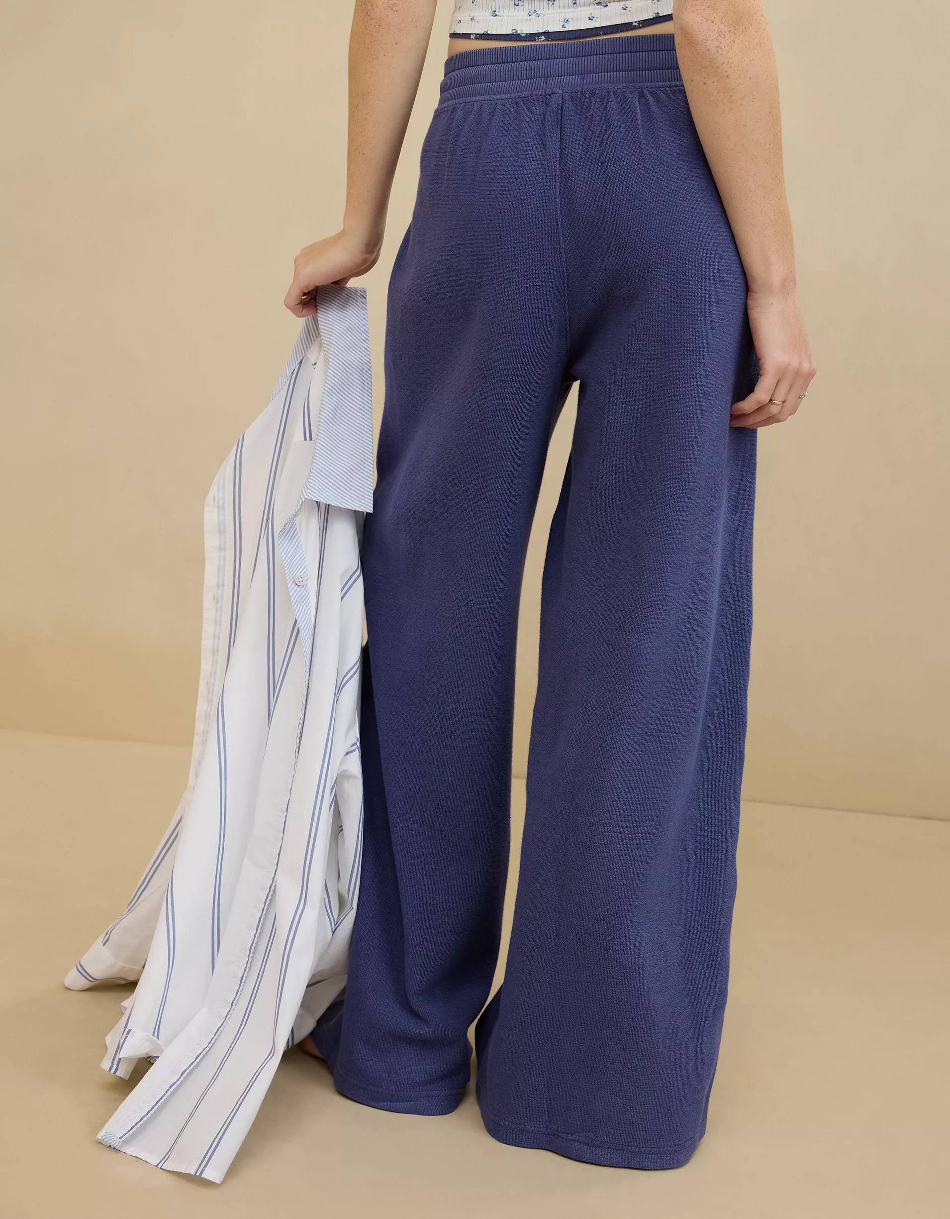 Aerie Soft Landing Ribbed Trouser Product Image
