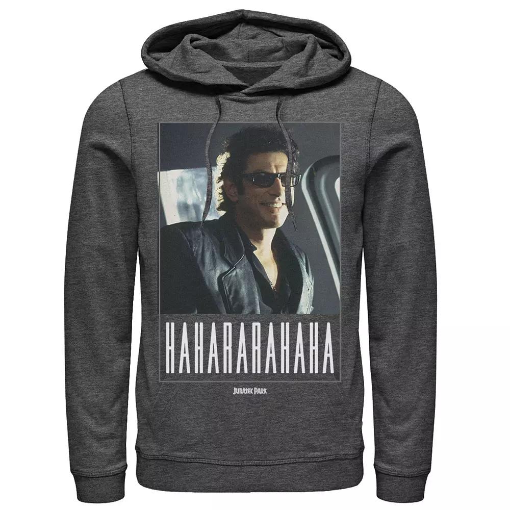 Men's Jurassic Park Ian Malcolm Hahararahaha Hoodie,  Product Image