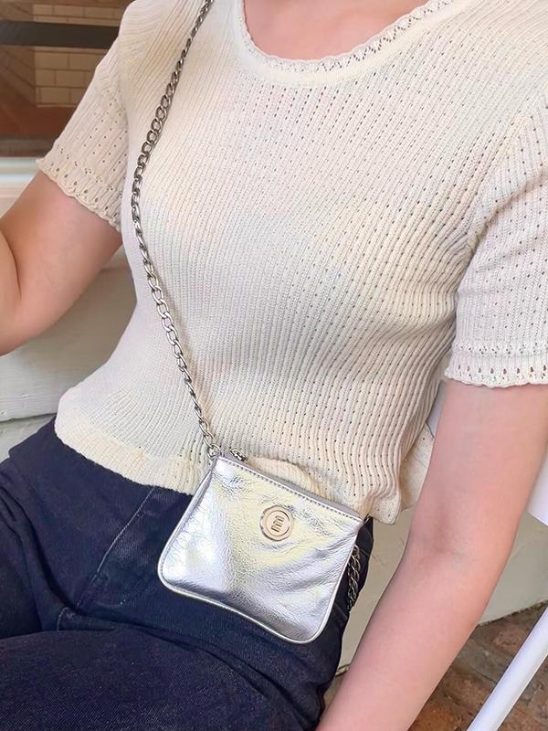 Chains Shiny Split-Joint Bags Accessories Crossbody Bags Product Image