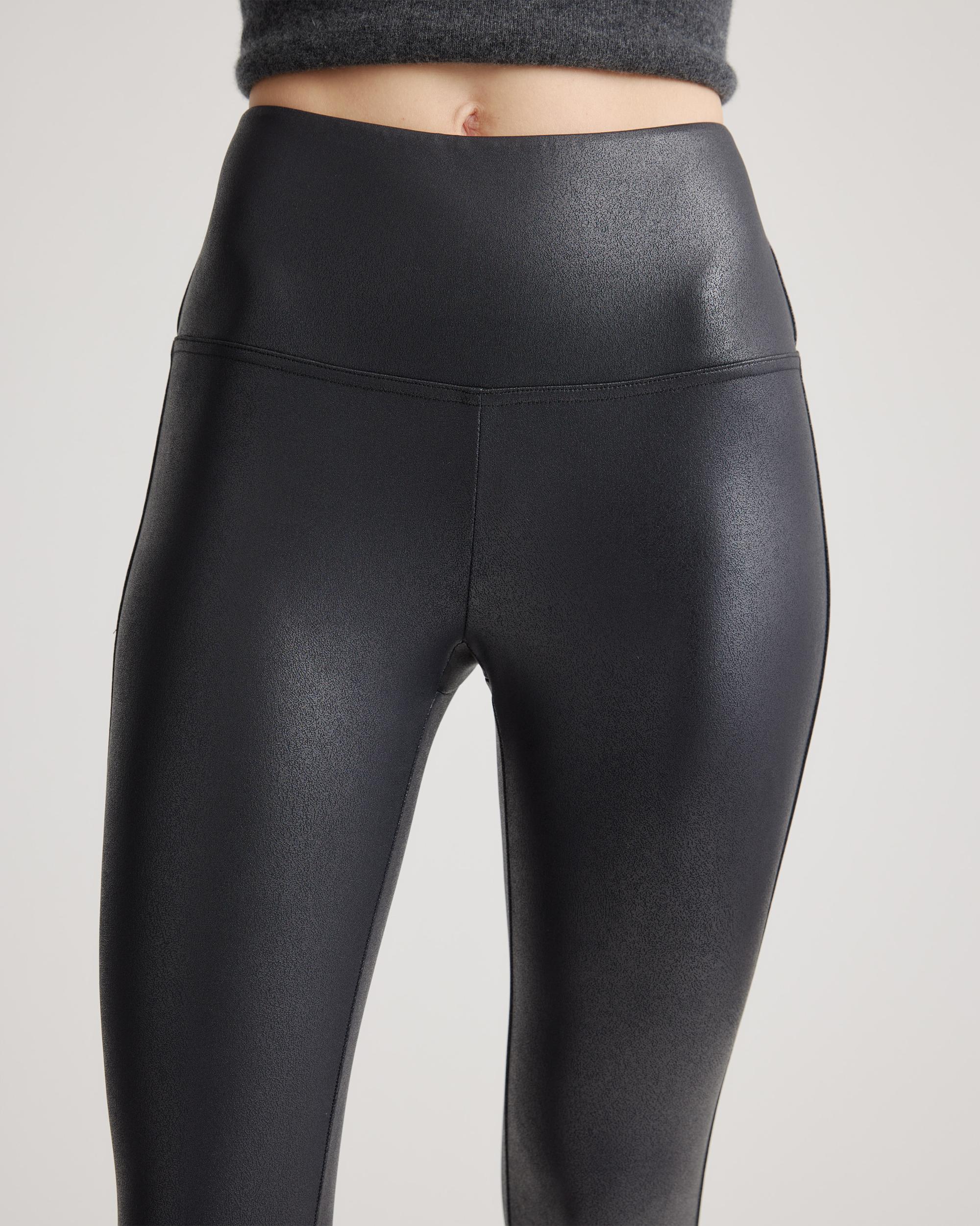 Quince | Women's High Waisted Faux Leather Legging Size XS, Nylon/Spandex Product Image