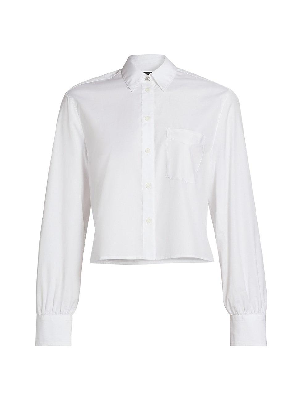 Womens Maxine Jewel Cotton Cropped Shirt Product Image