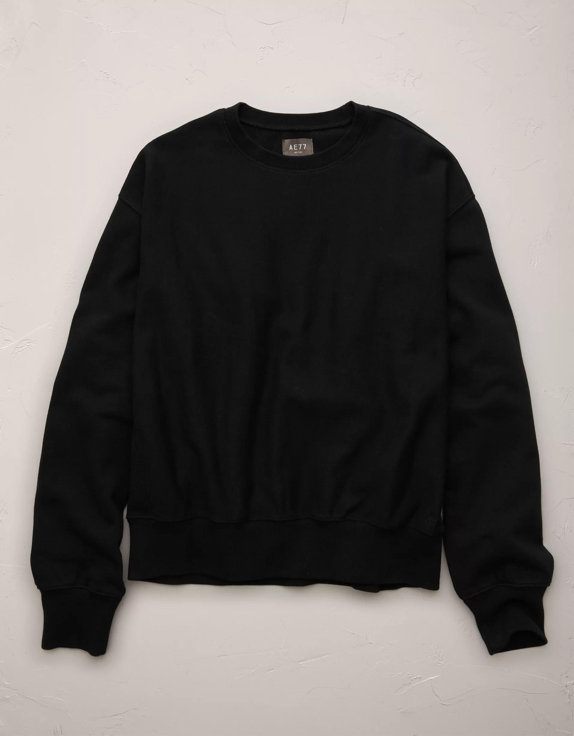 AE77 Premium Fleece Crew Neck Sweatshirt Product Image