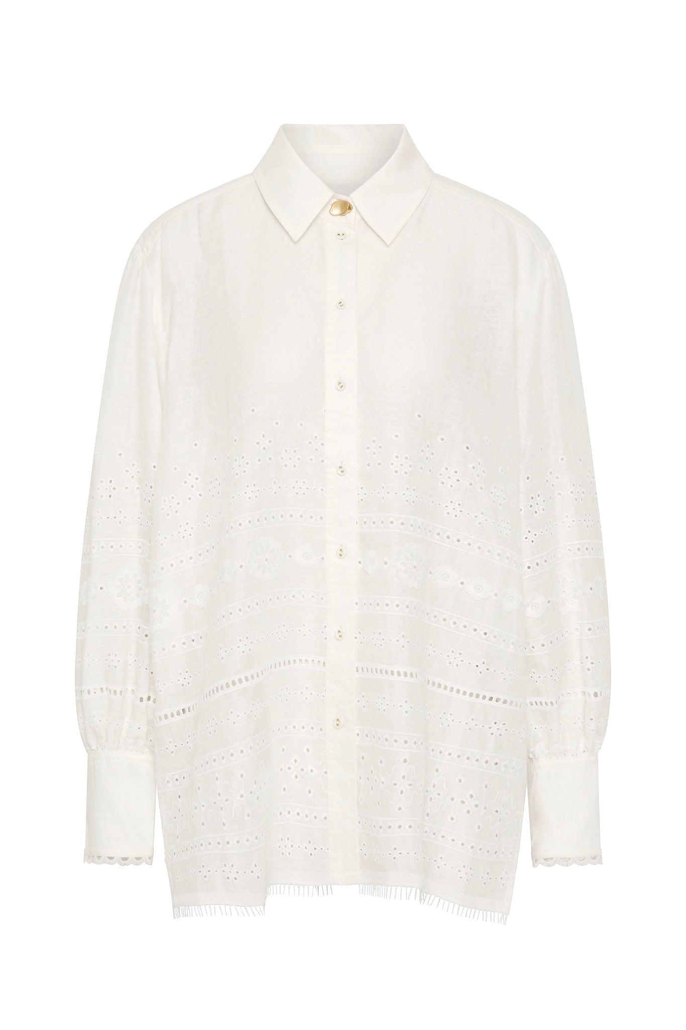 Cloud Embroidered Shirt Product Image