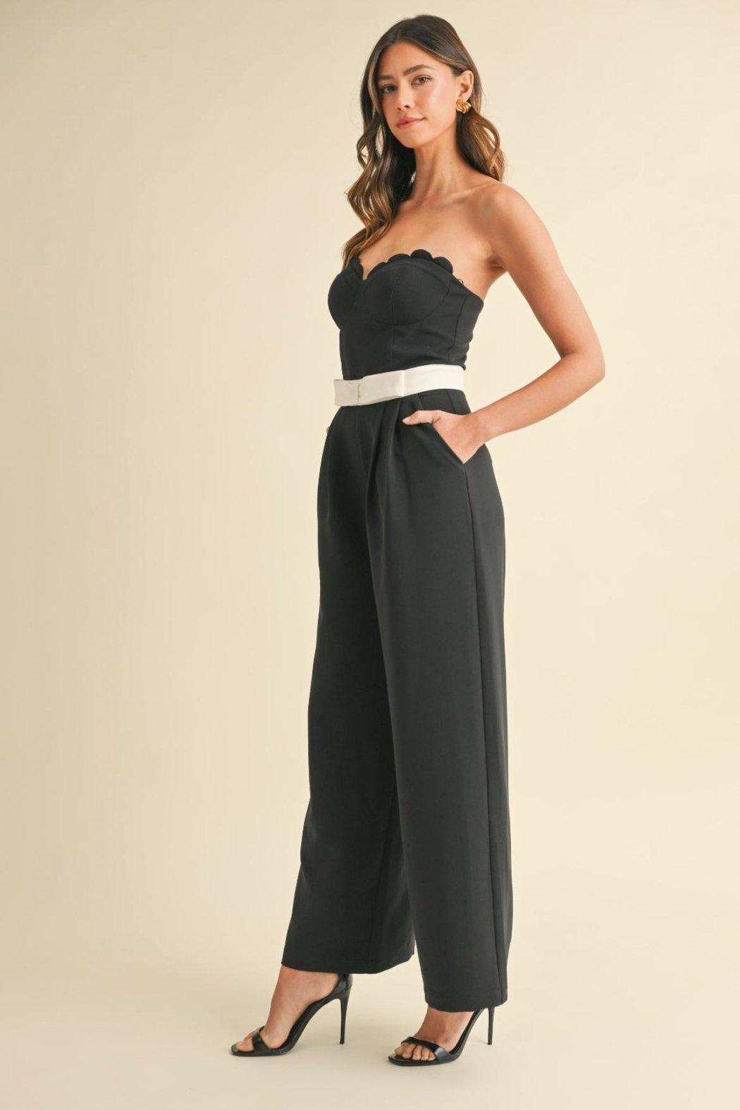 Strapless Bow Jumpsuit Product Image