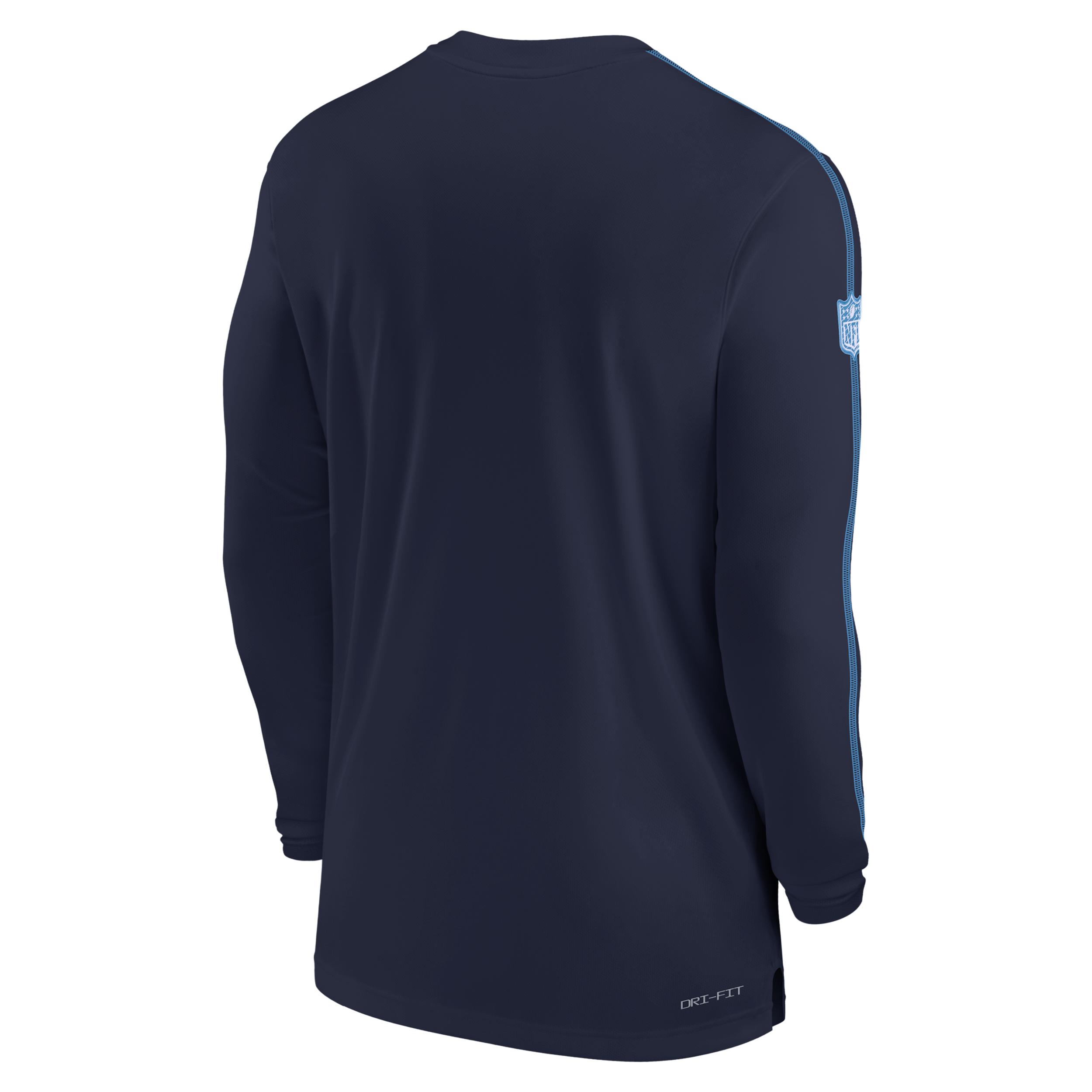 Tennessee Titans Sideline Coach Nike Mens Dri-FIT NFL Long-Sleeve Top | 02EV076K8F-M60 Product Image