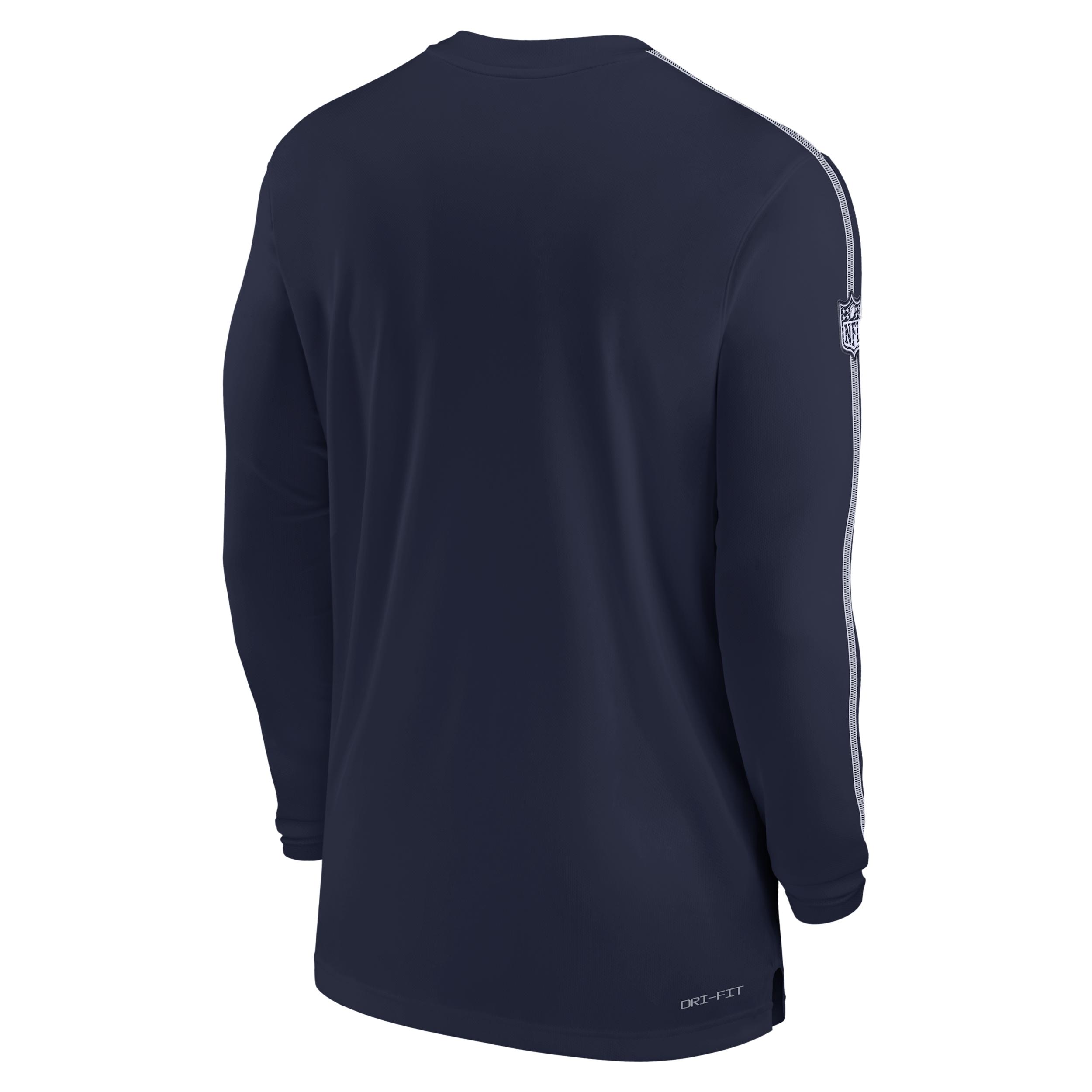 Dallas Cowboys Sideline Coach Nike Men's Dri-FIT NFL Long-Sleeve Top Product Image