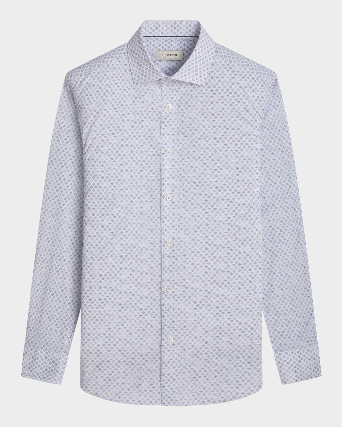 Mens Axel Micro-Geometric Sport Shirt Product Image