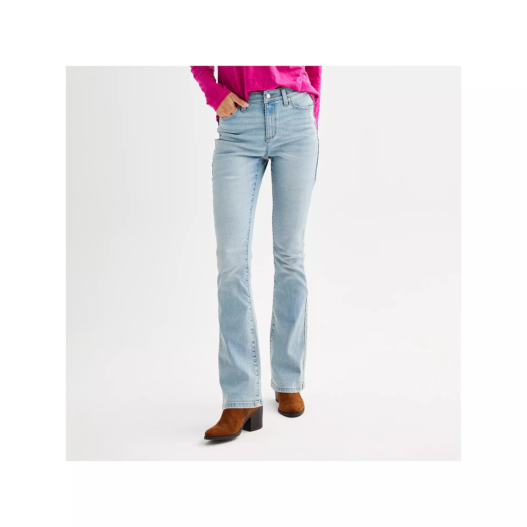 Women's Sonoma Goods For Life® Mid Rise Bootcut Jeans, Size: 18 Regular, Light Blue Product Image