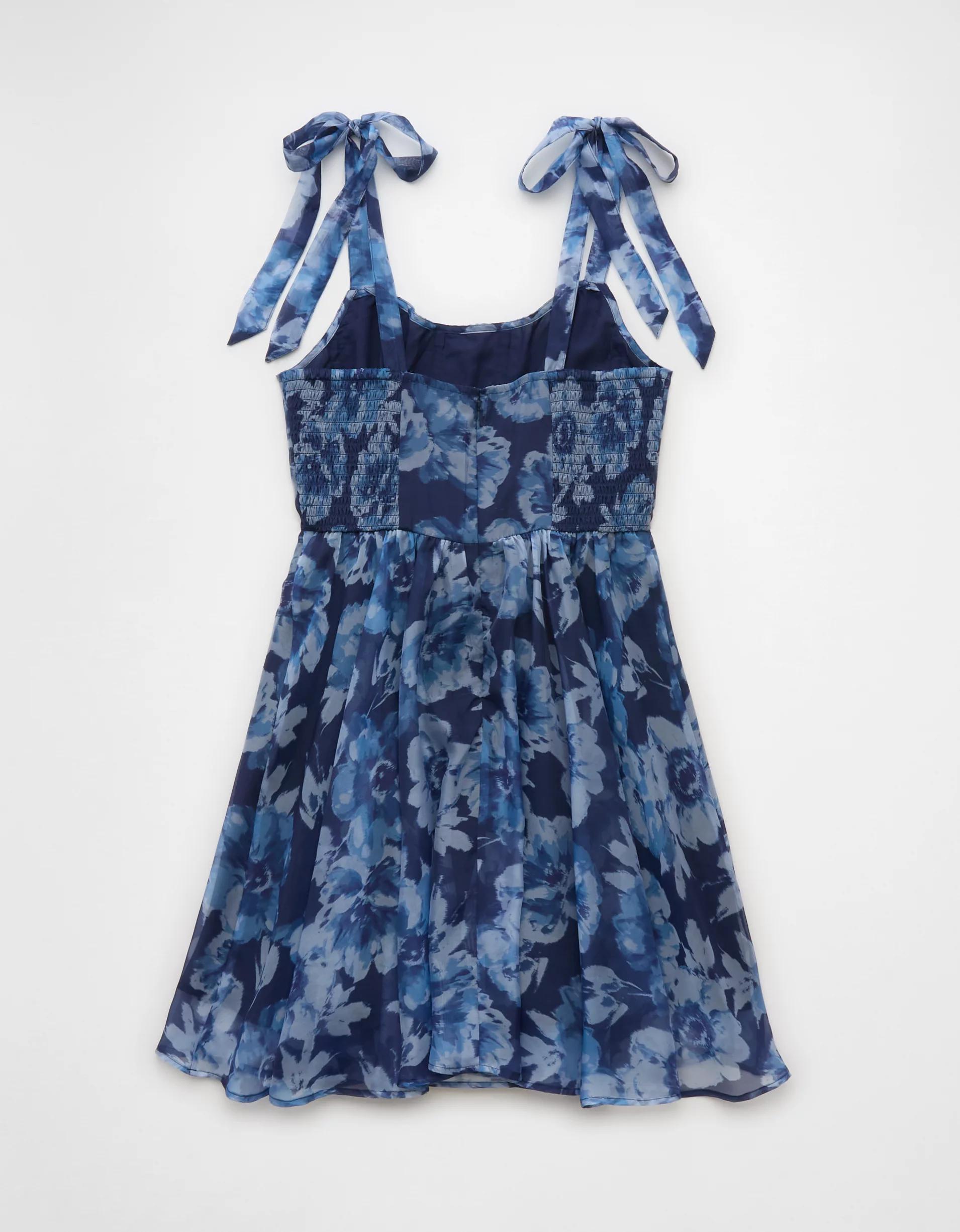 AE Corset Tie Strap Floral Mini Dress Product Image