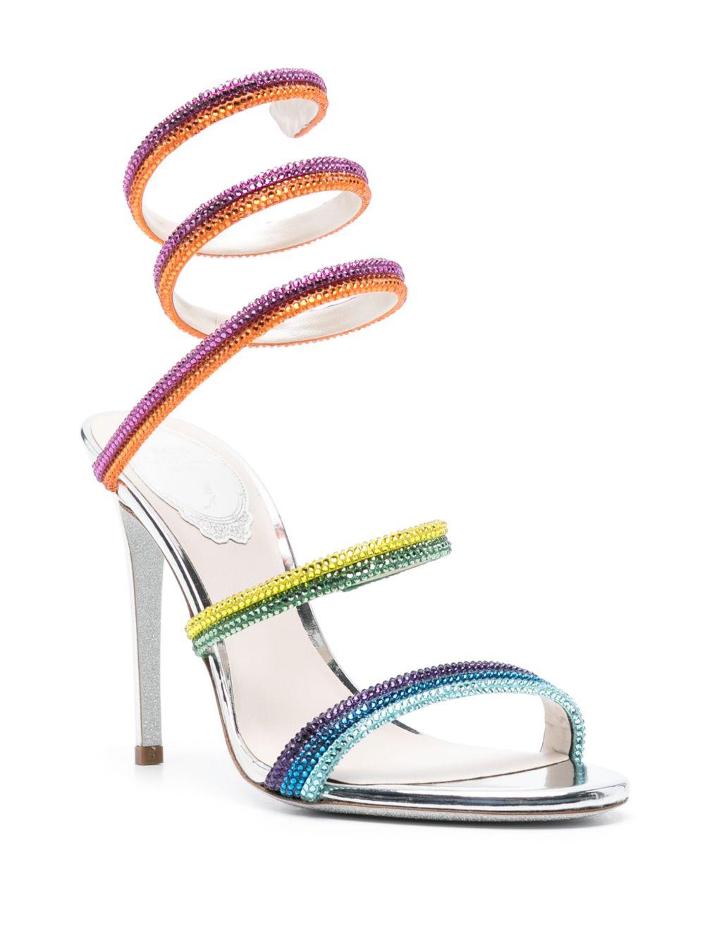 Rainbow 105mm leather sandals Product Image