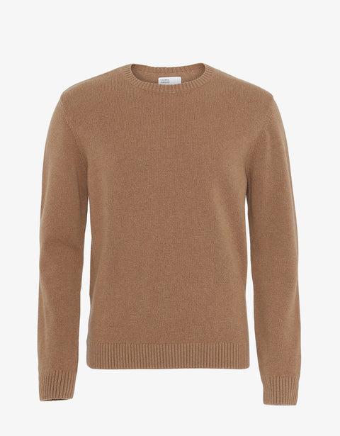 Classic Merino Wool Crew - Burned Yellow Product Image