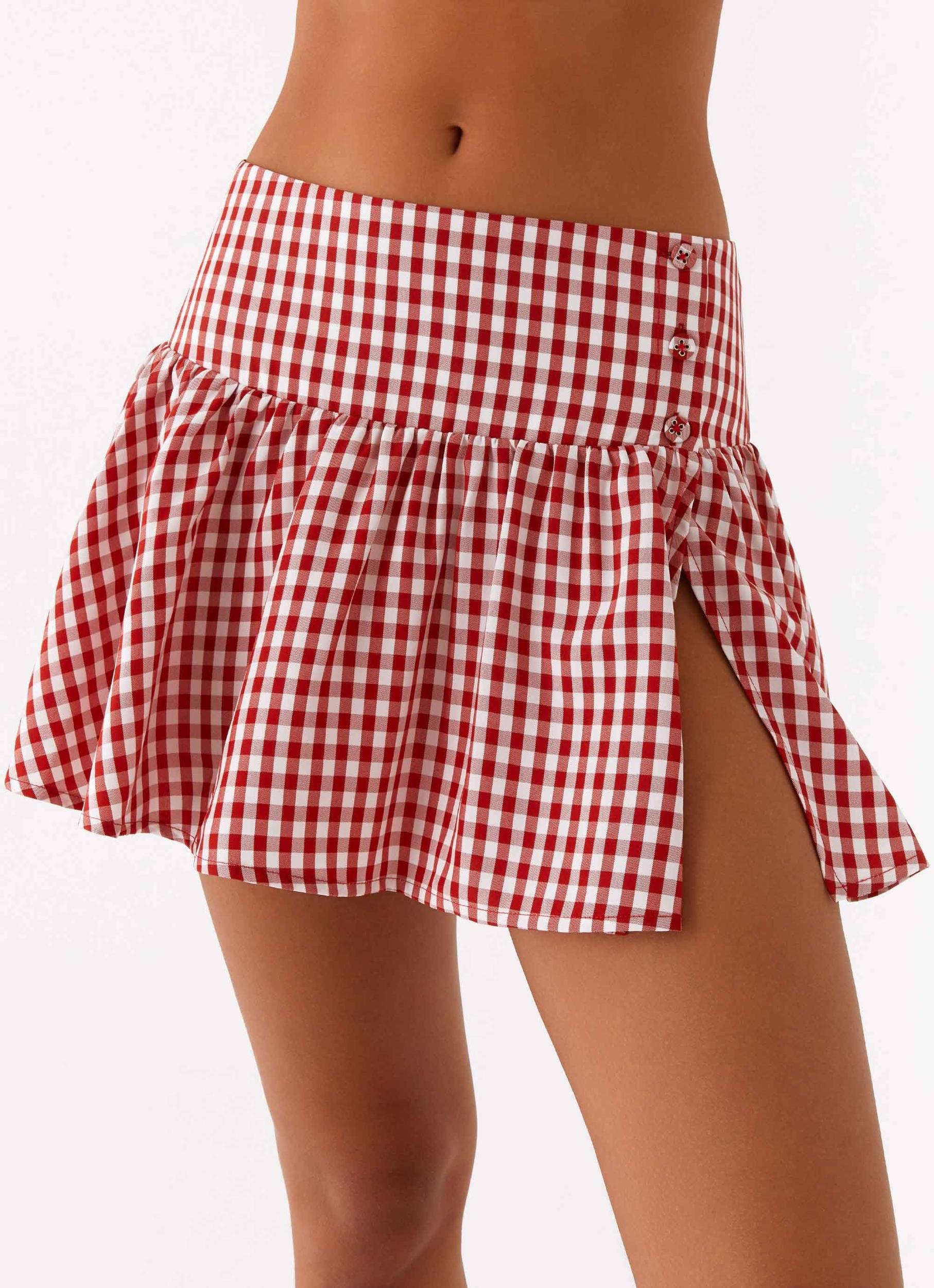 Bellamy Top - Red Gingham Product Image