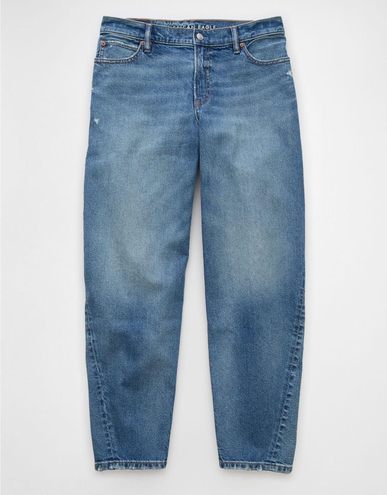 AE Strigid Low-Rise Baggy Barrel Jean Product Image