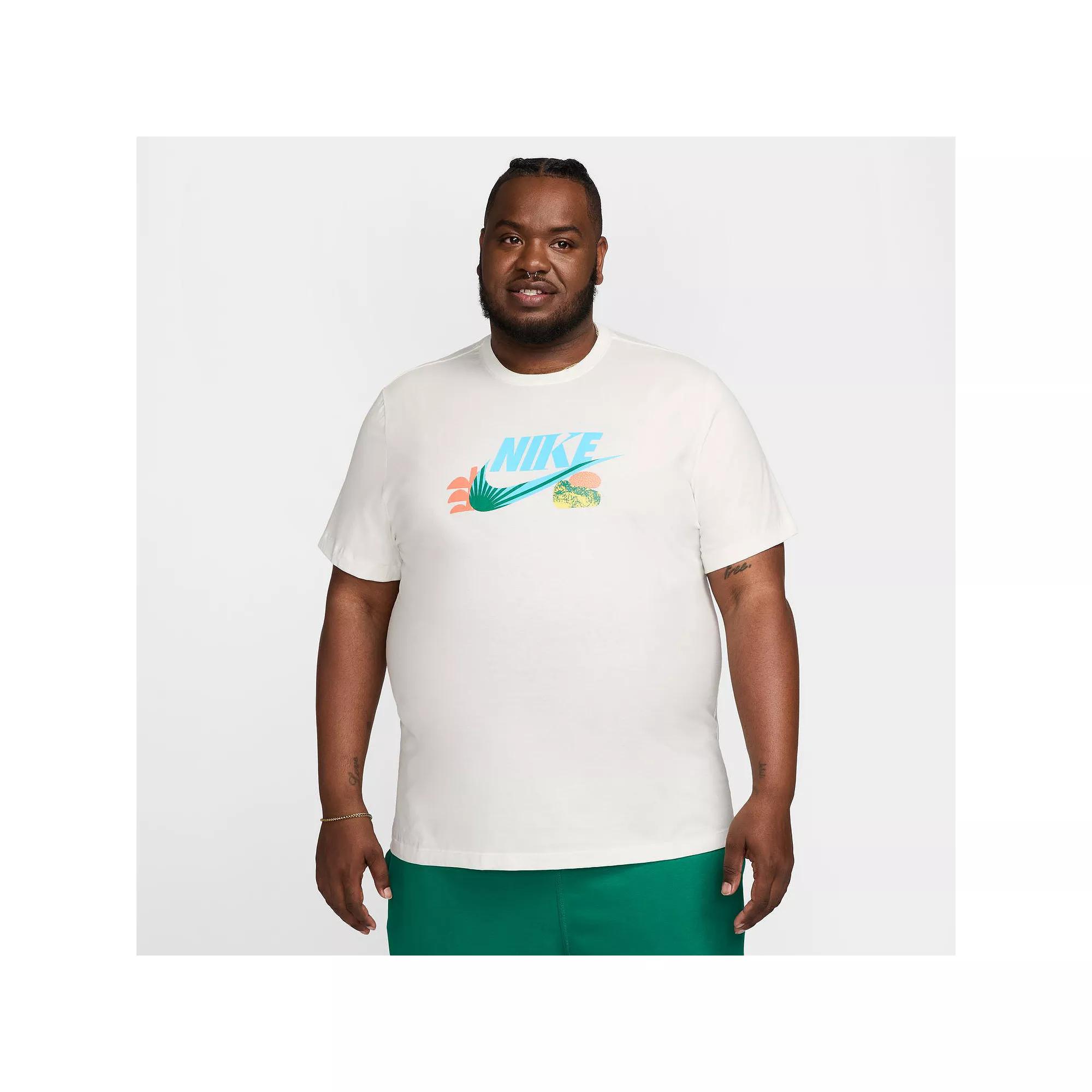 Nike Mens Nike NSW Open 2 LBR T-Shirt - Mens White/Multi Product Image