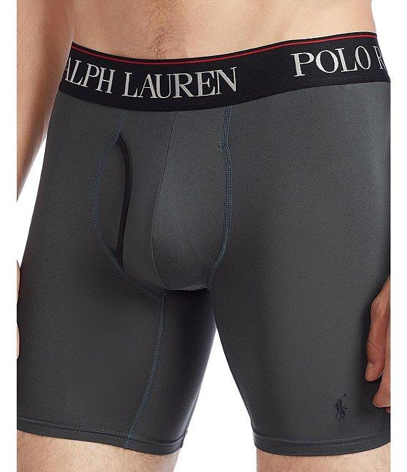 Polo Ralph Lauren 4D Flex Cooling Microfiber 6#double; Long Leg Boxer Brief 3-Pack Product Image