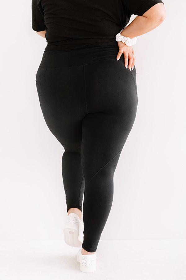 Power Hour High Waist Active Leggings in Black Curves Product Image