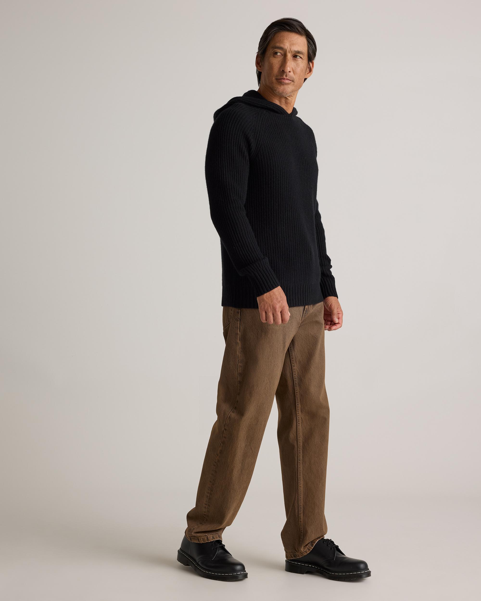 Quince | Men's Mongolian Cashmere Fisherman Pullover Hoodie Product Image