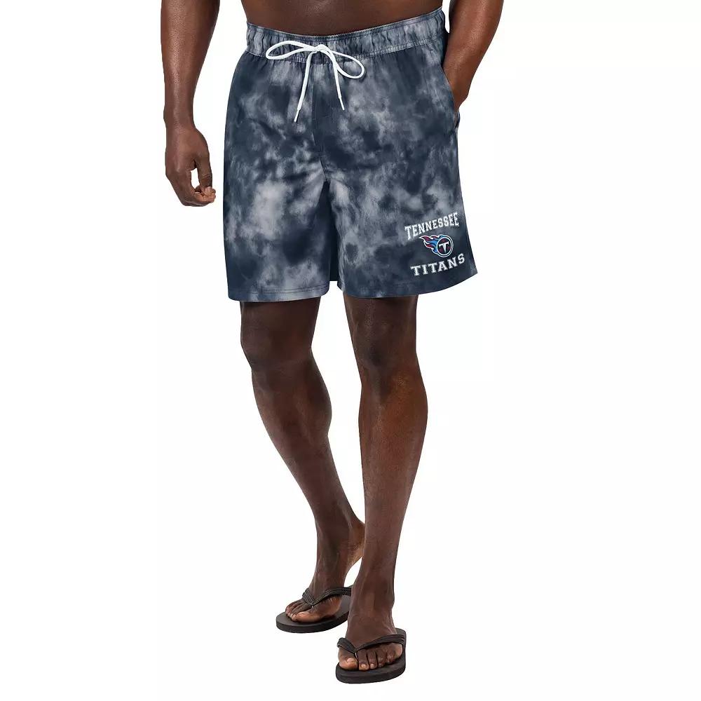 Men's G-III Sports by Carl Banks  Navy Tennessee Titans Change Up Volley Swim Trunks, Size: Large, Blue Product Image