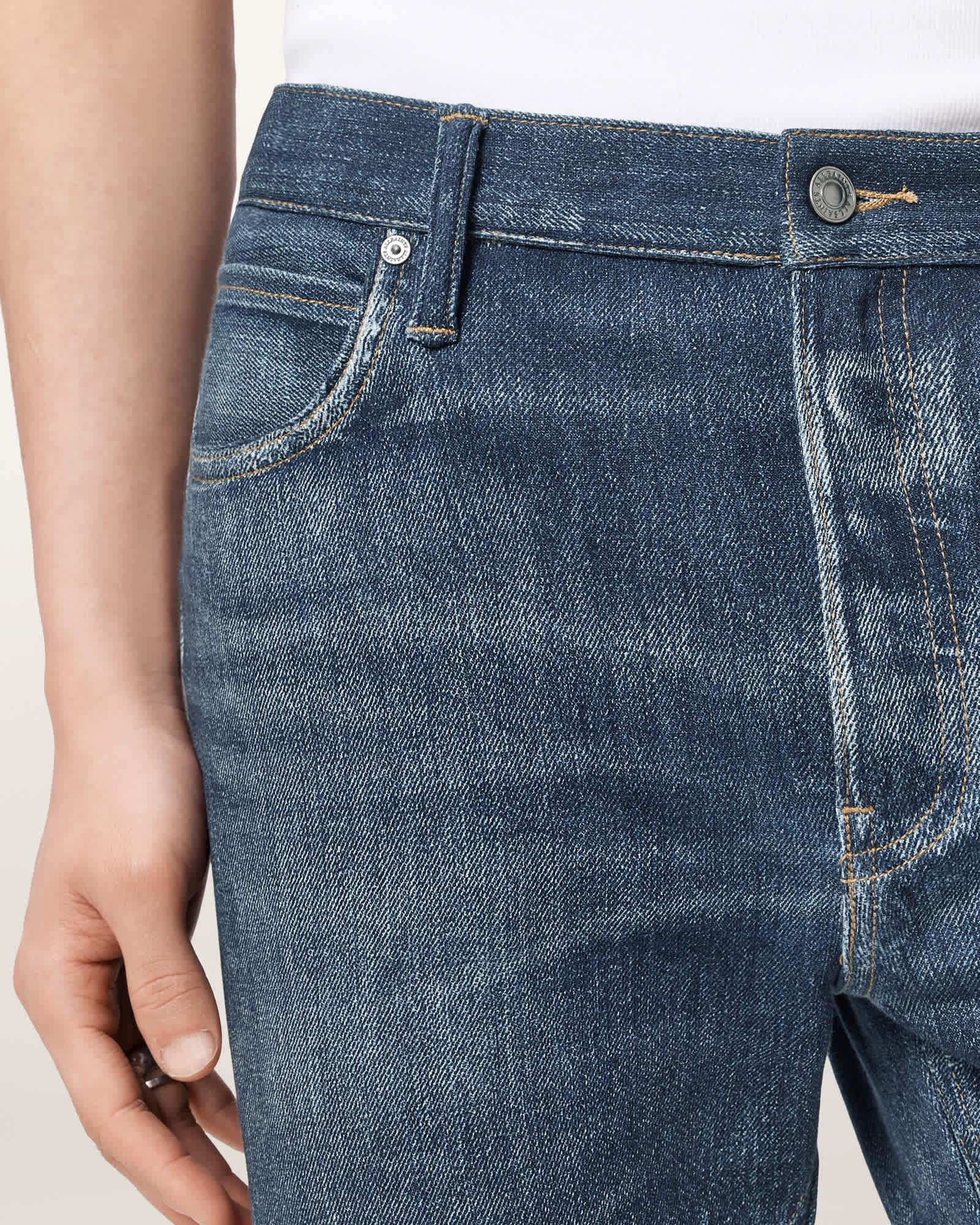 Bead Straight Leg Illusion Pants ILLUSION INDIGO | ALLSAINTS US Product Image