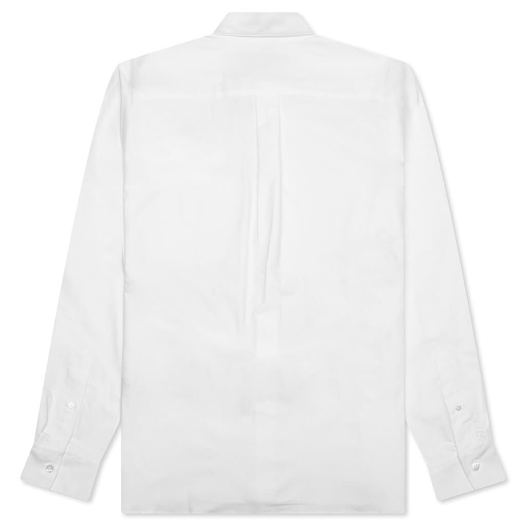 Classic Fit Logo Pocket Shirt - White Male Product Image