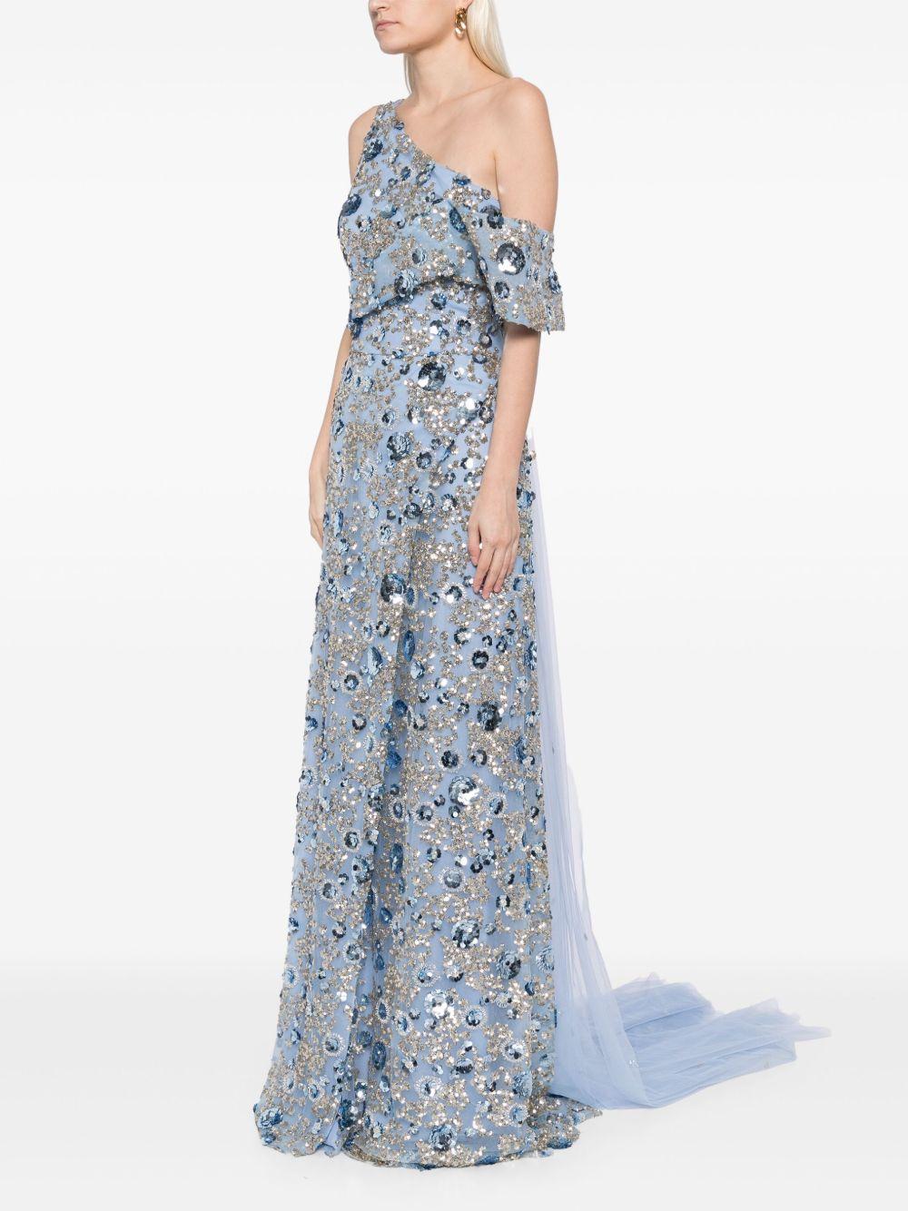 off-shoulder and one shoulder strap dress Product Image