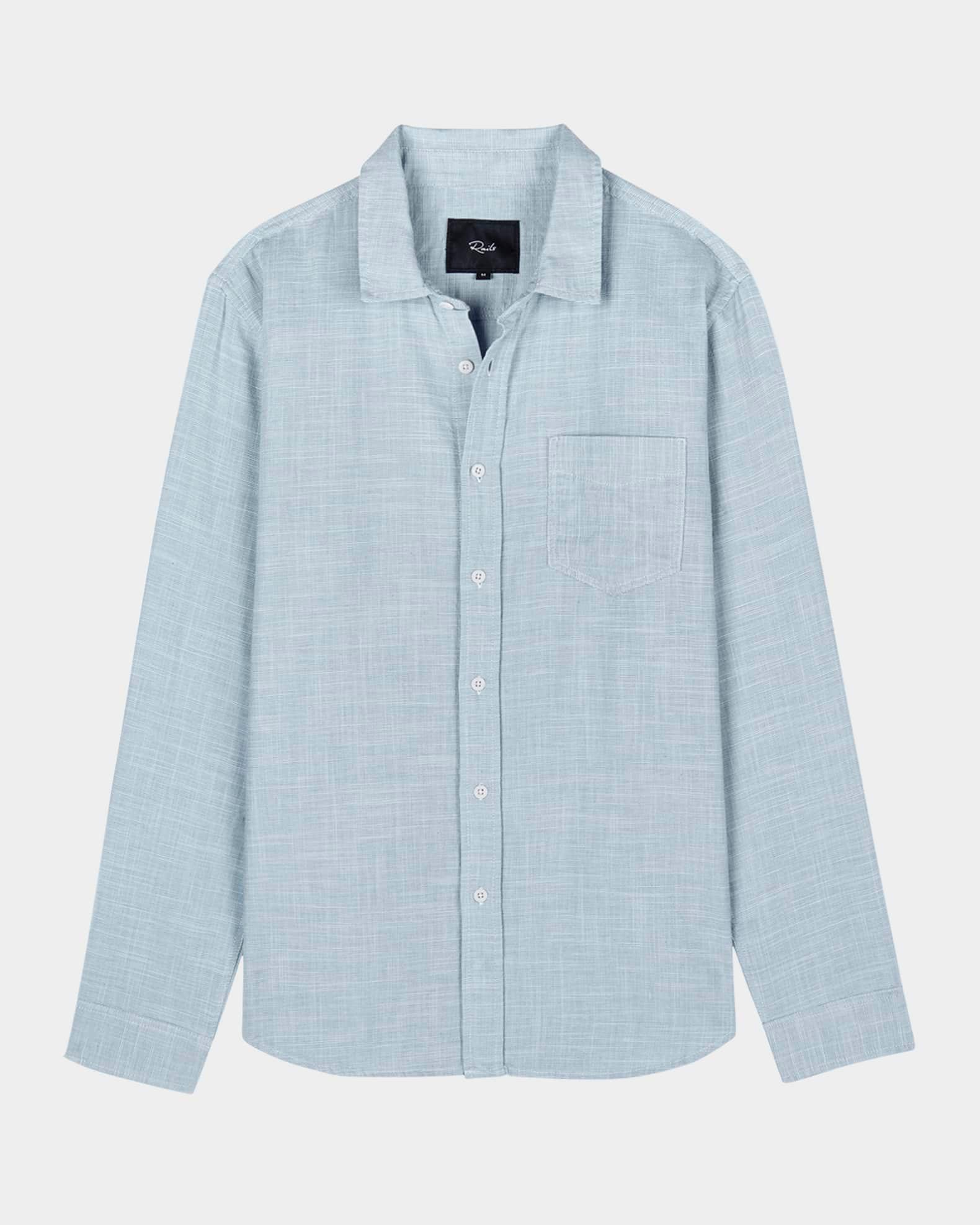 Men's Wyatt Cotton Casual Button-Down Shirt Product Image