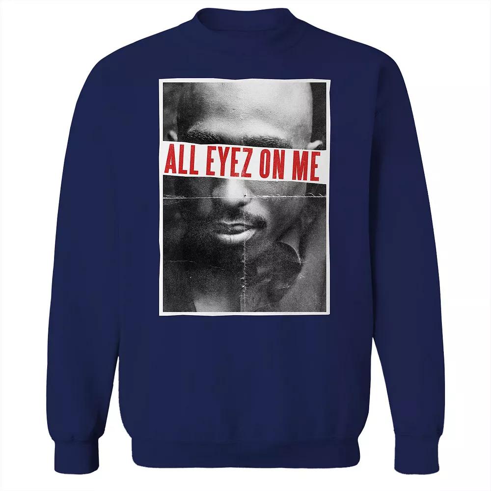 Junior's All Eyes Graphic Fleece Sweatshirt, Women's,  Product Image