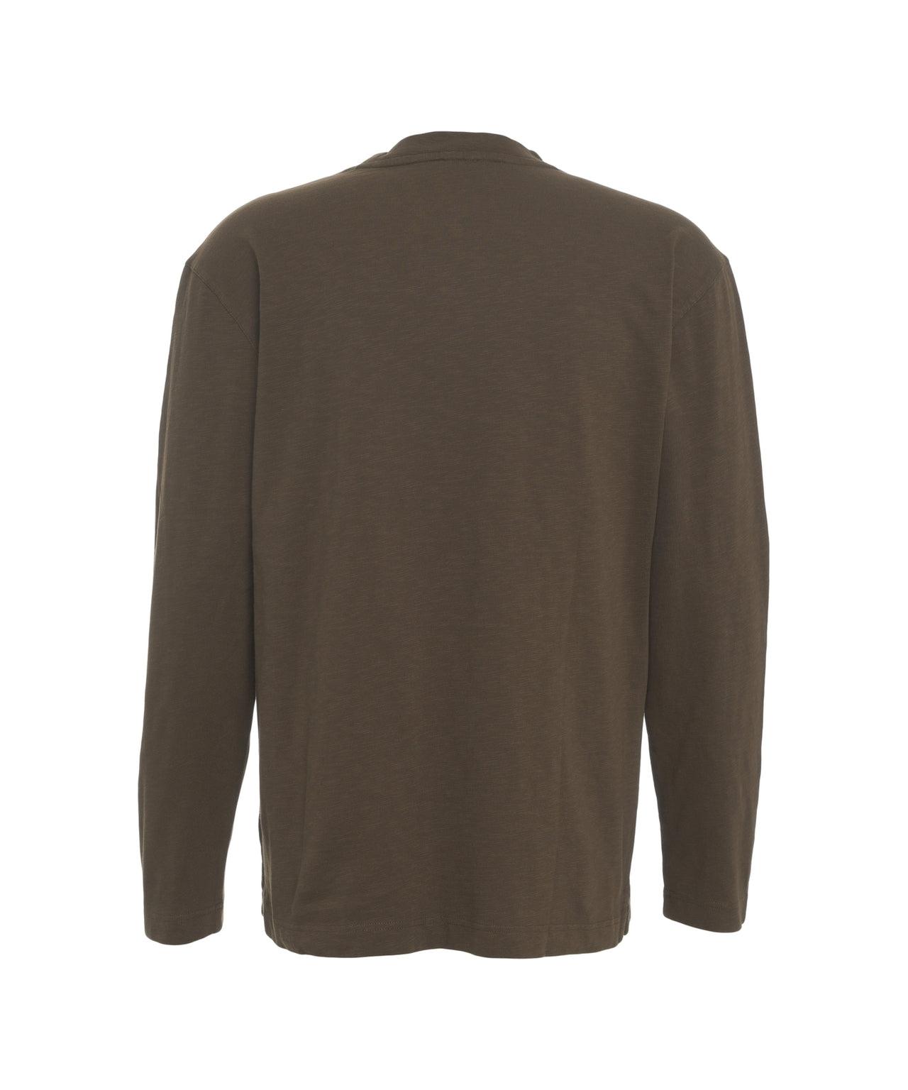 Long-sleeve t-shirt with stand-up collar Product Image