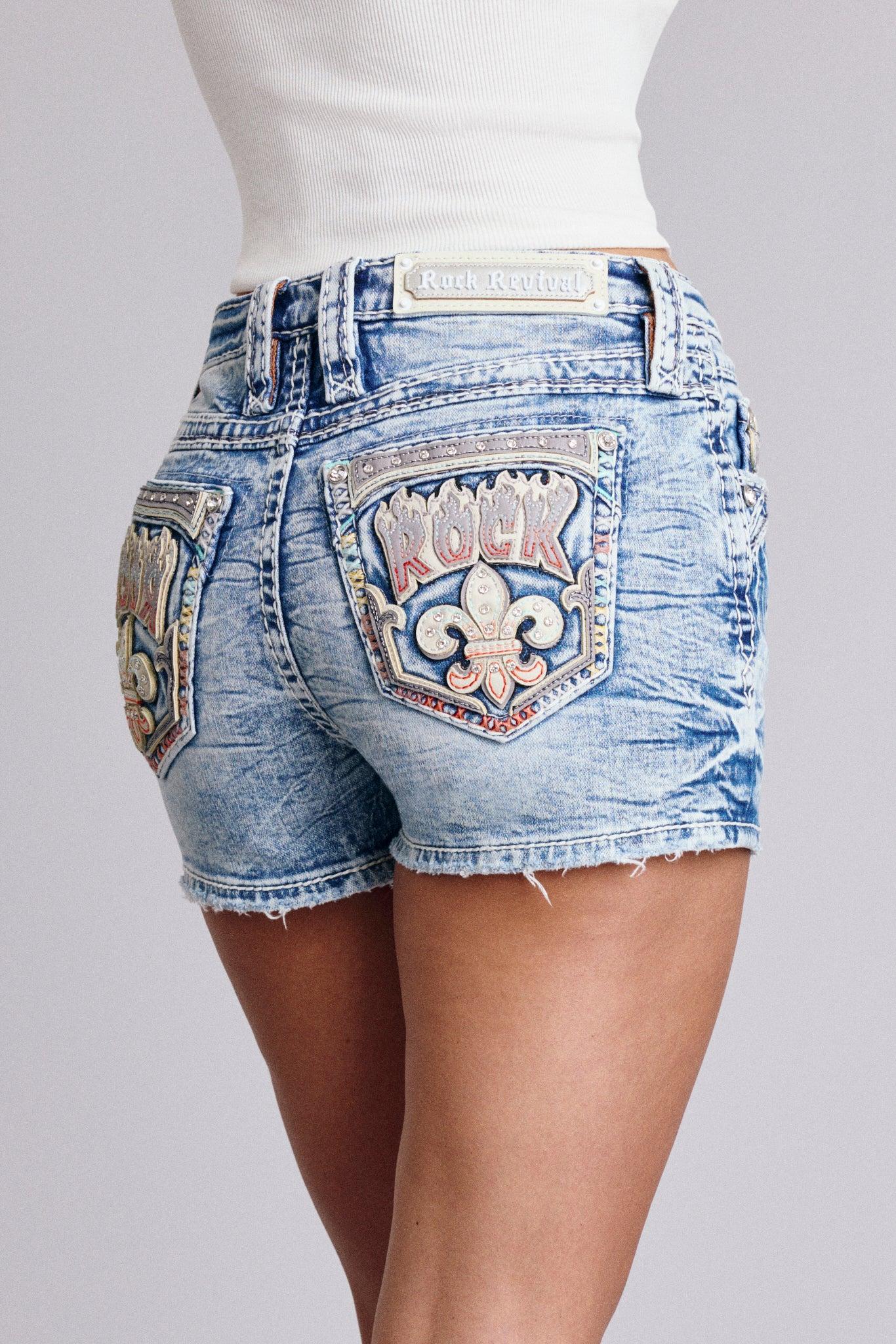 Janan Denim Shorts Product Image