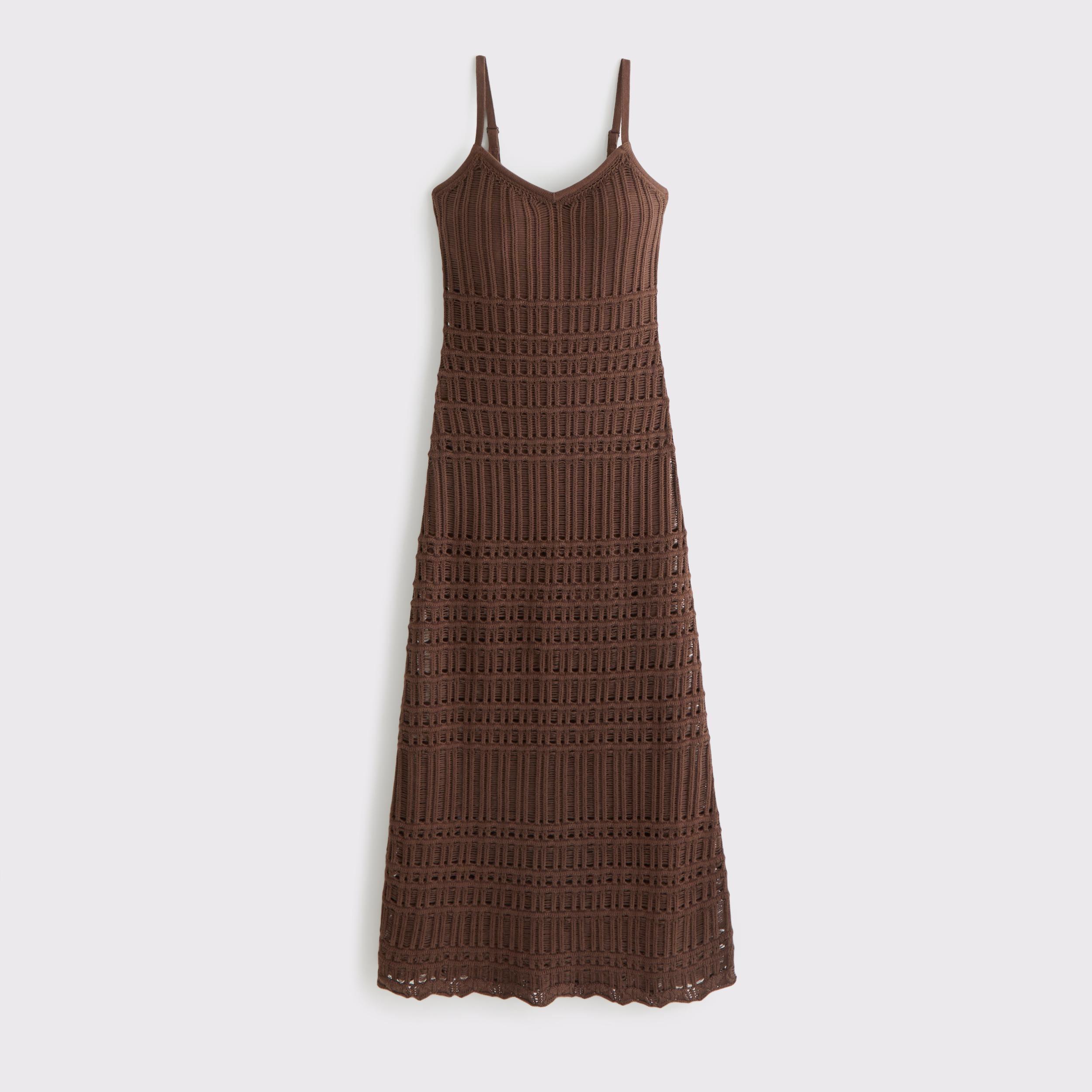 Crochet-Style Maxi Dress Product Image