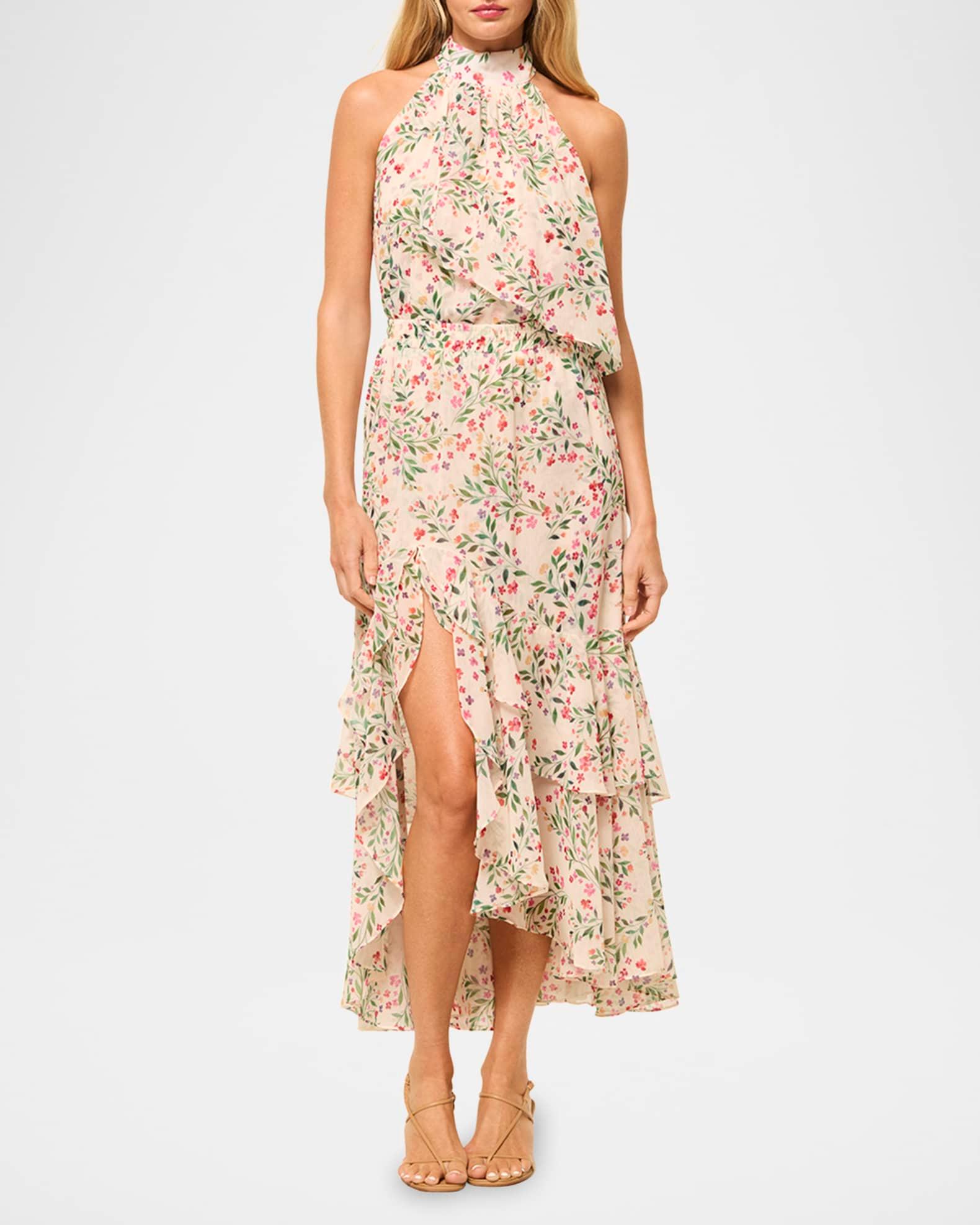 Seva Asymmetric Chiffon Midi Skirt Product Image