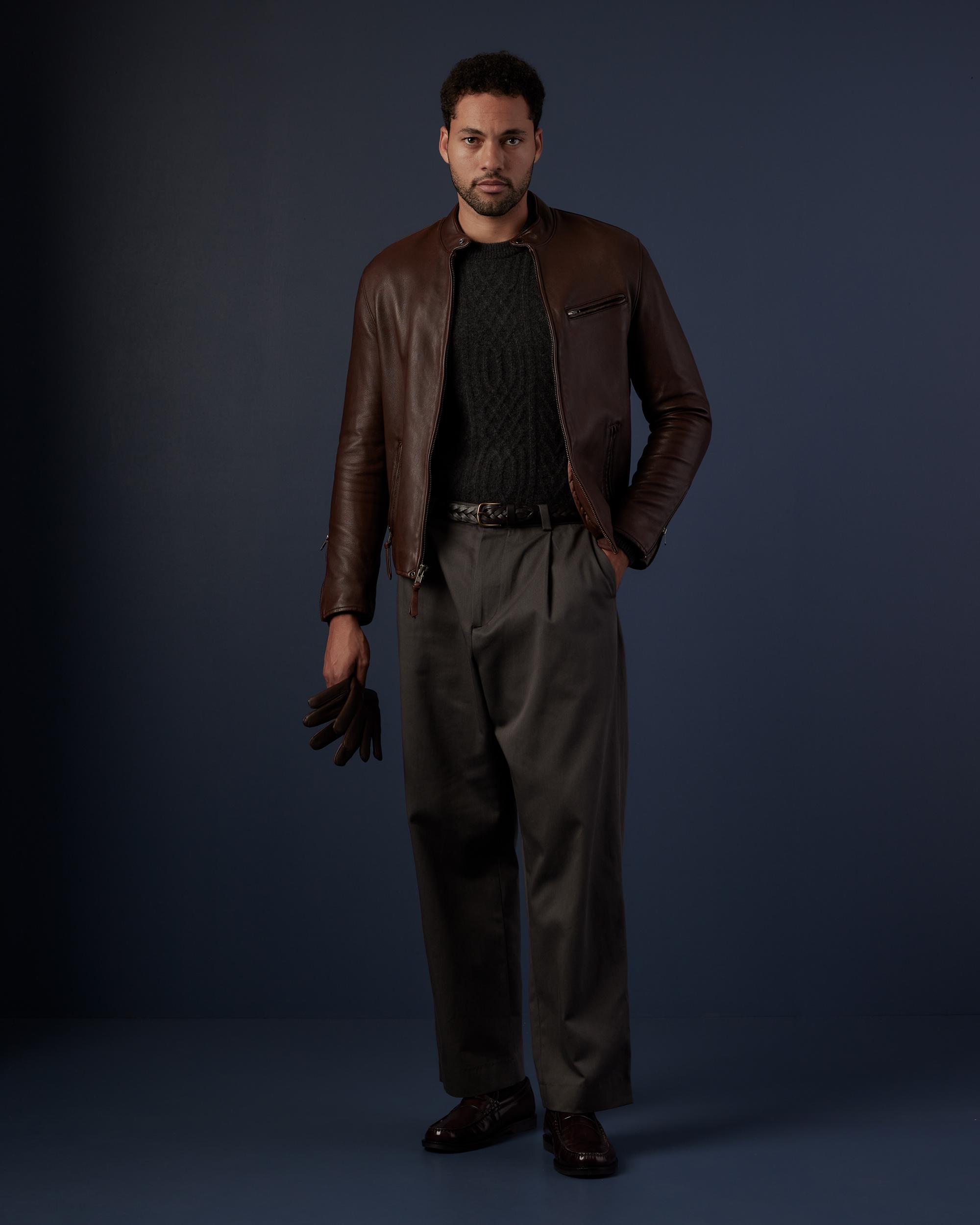 Quince | Men's Café Racer Jacket Leather Product Image