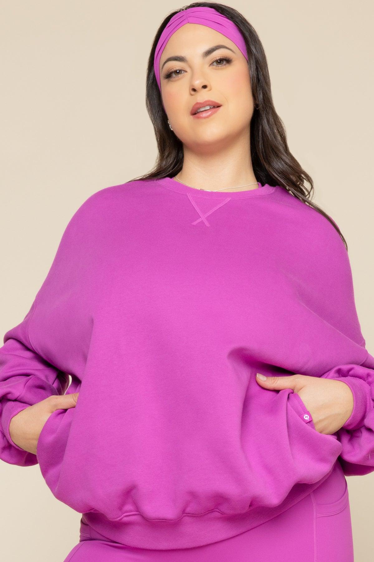 Cloud Crewneck Sweater - Royal Orchid Product Image