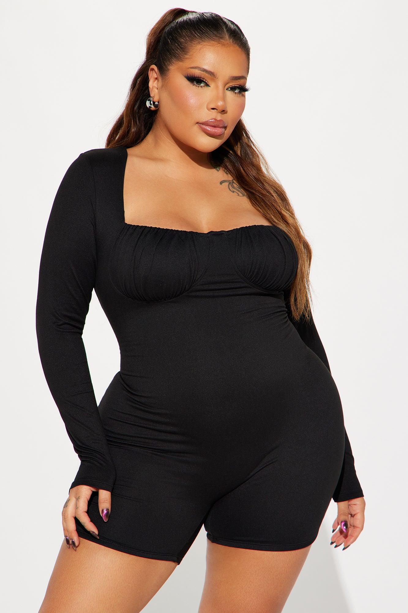 Breaking Through Romper - Black Product Image