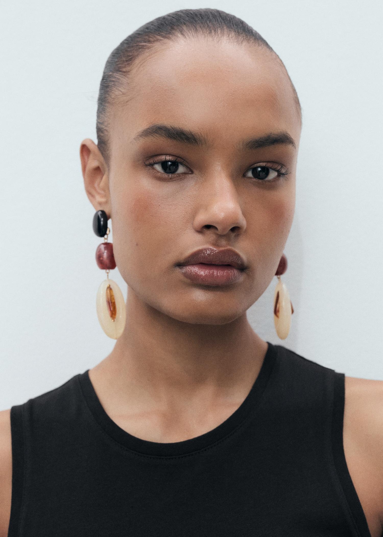 Cotton midi-dress with knot detail - Women | MANGO USA Product Image