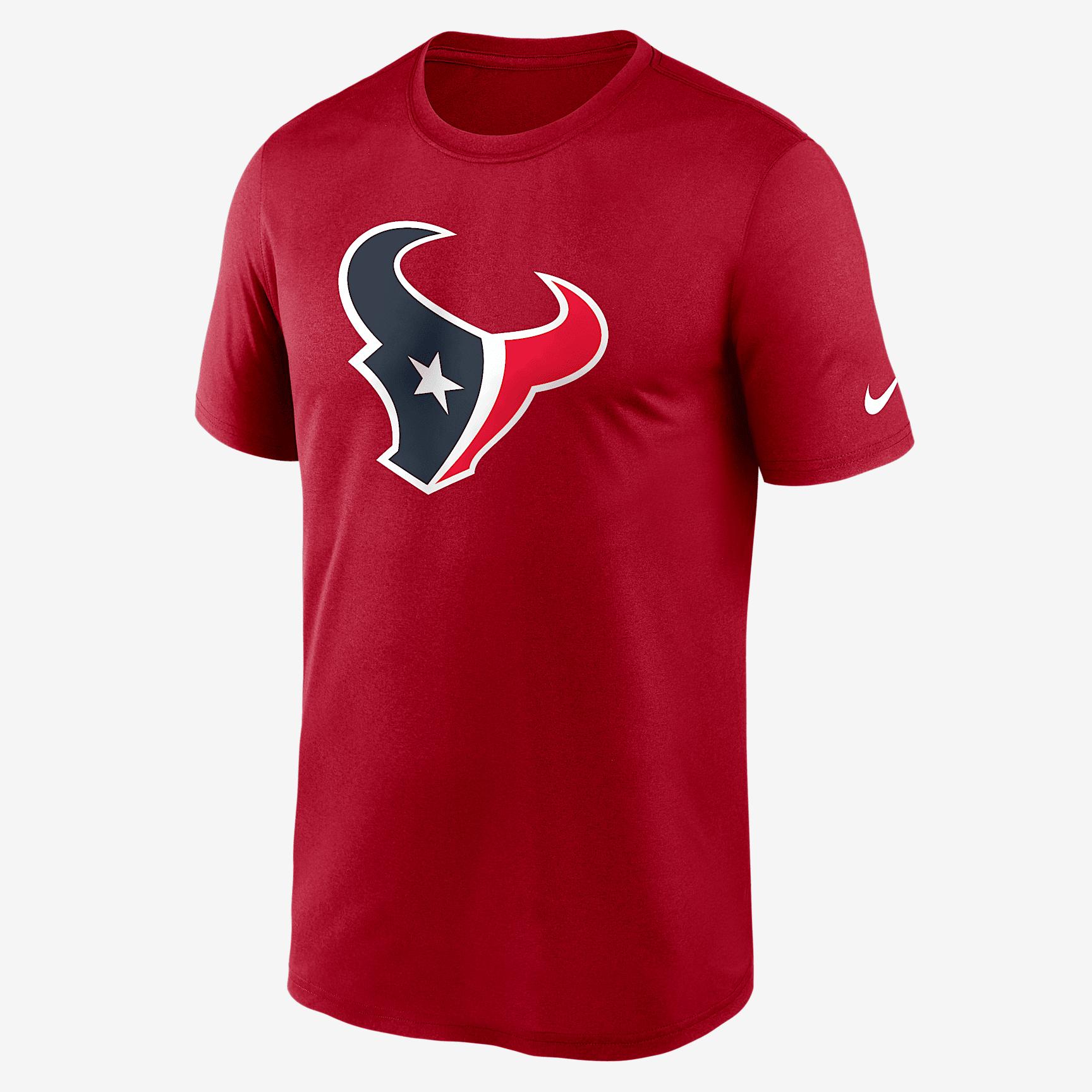 Houston Texans Legend Logo Nike Mens Dri-FIT NFL T-Shirt | NKGK6DL9H-CX5 Product Image