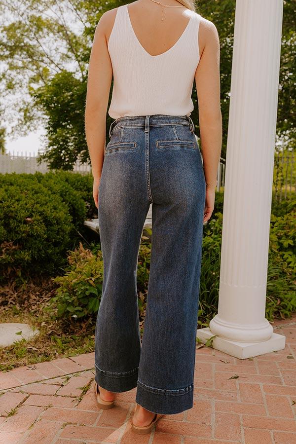 RISEN Monica High Waist Wide Leg Ankle Jean Product Image