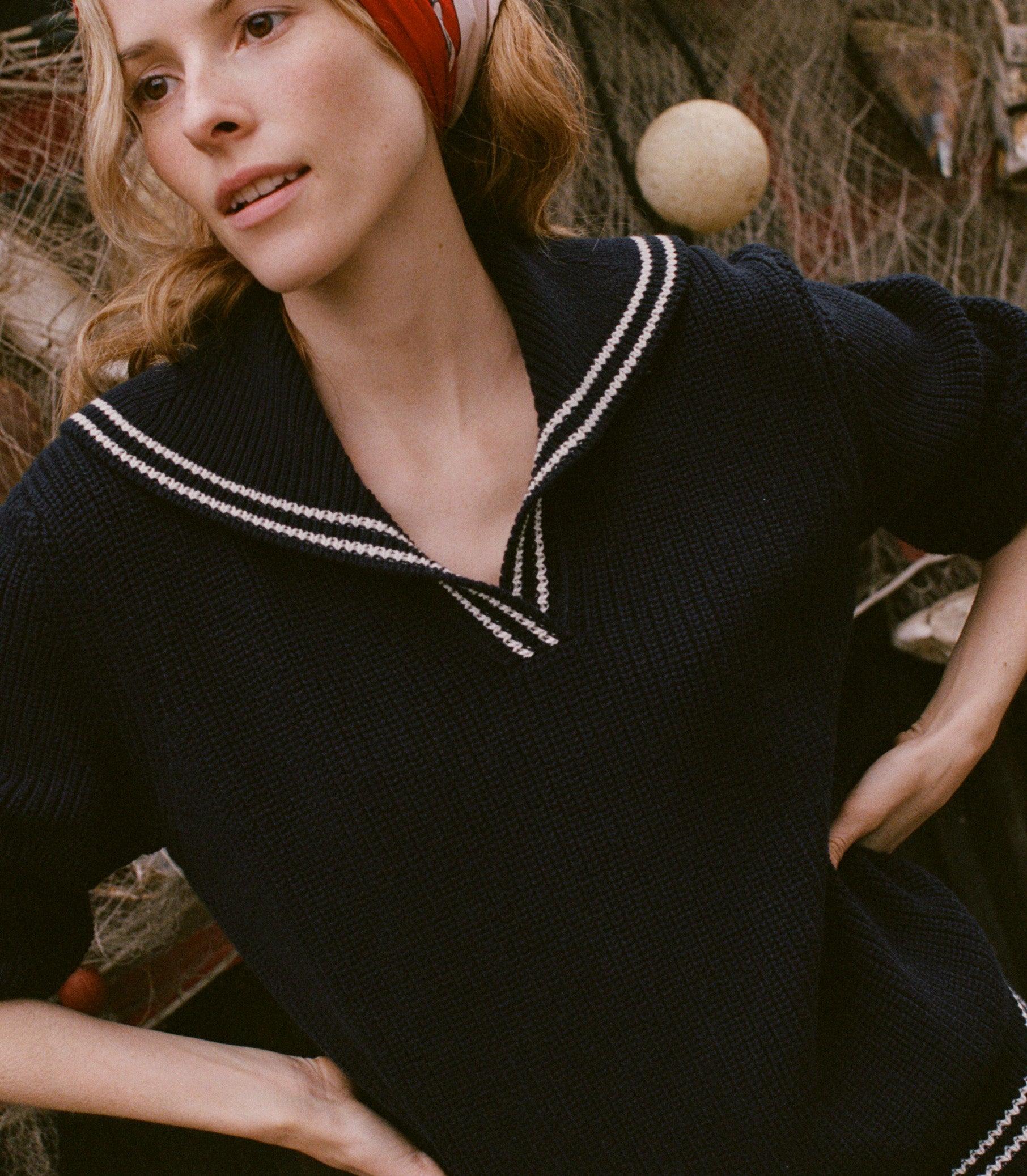 VOYAGE SWEATER -- DEEP NAVY Product Image