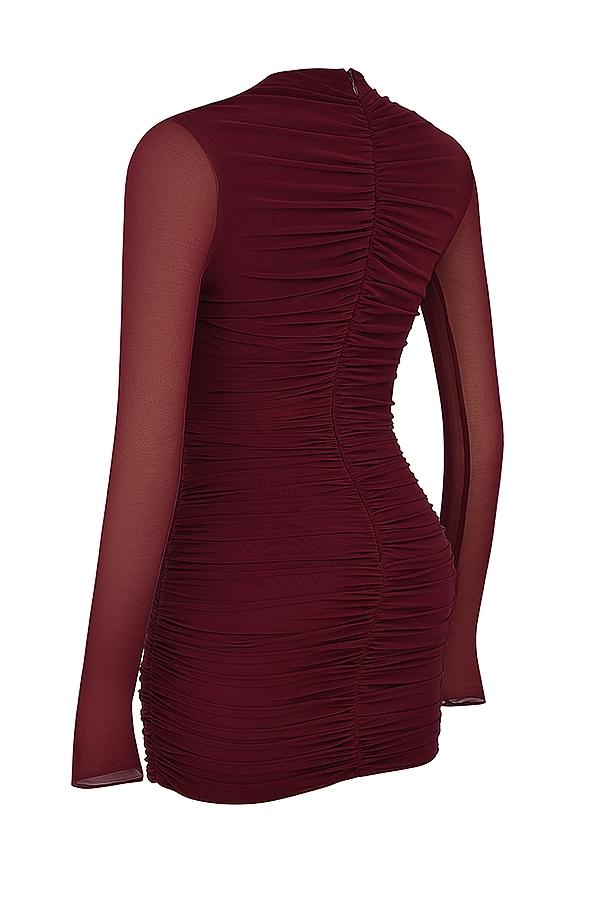 Lucinda  mulberry cutout mini dress - sale Product Image