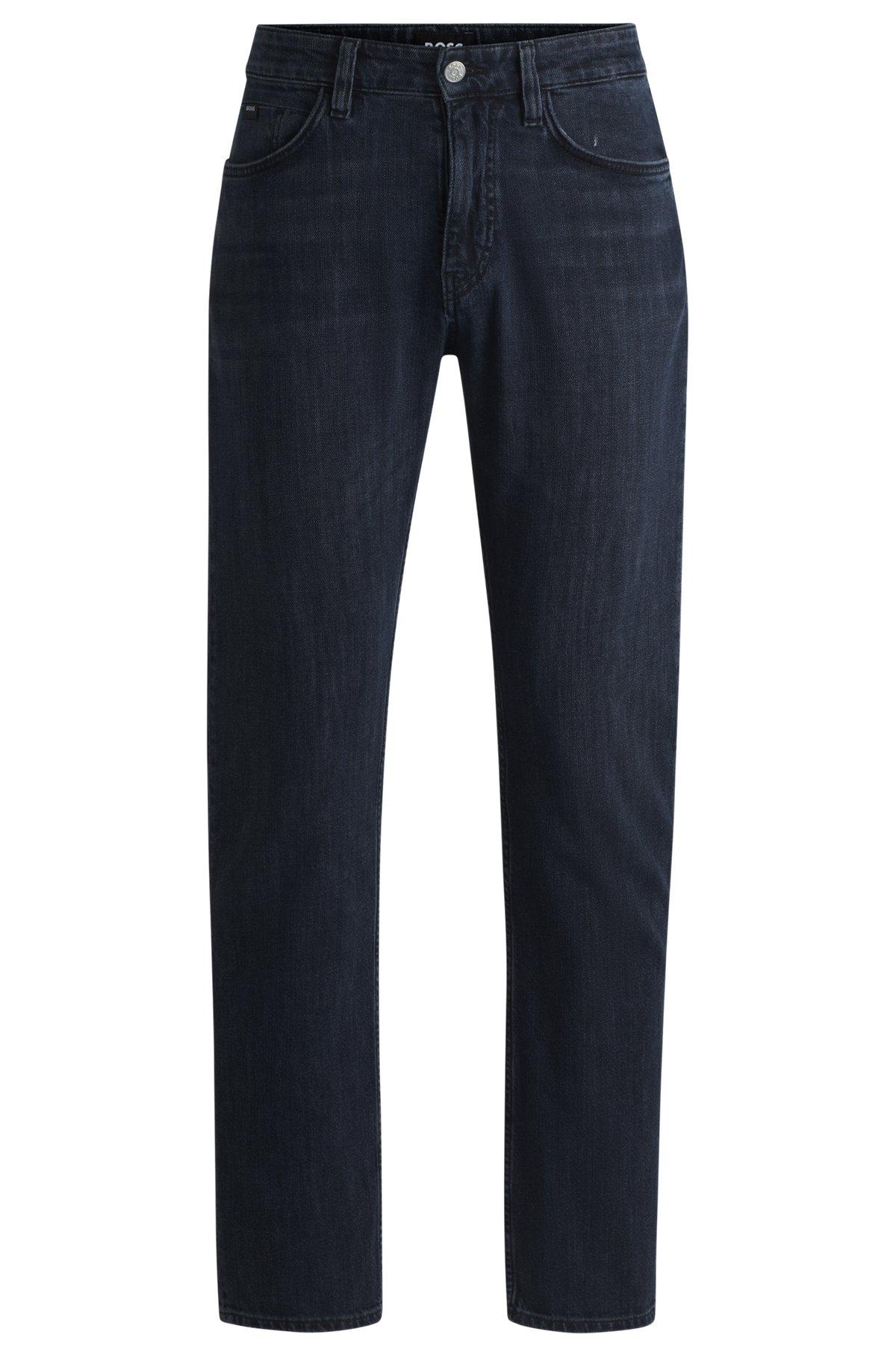 Delaware slim-fit jeans in dark-blue stretch denim Product Image