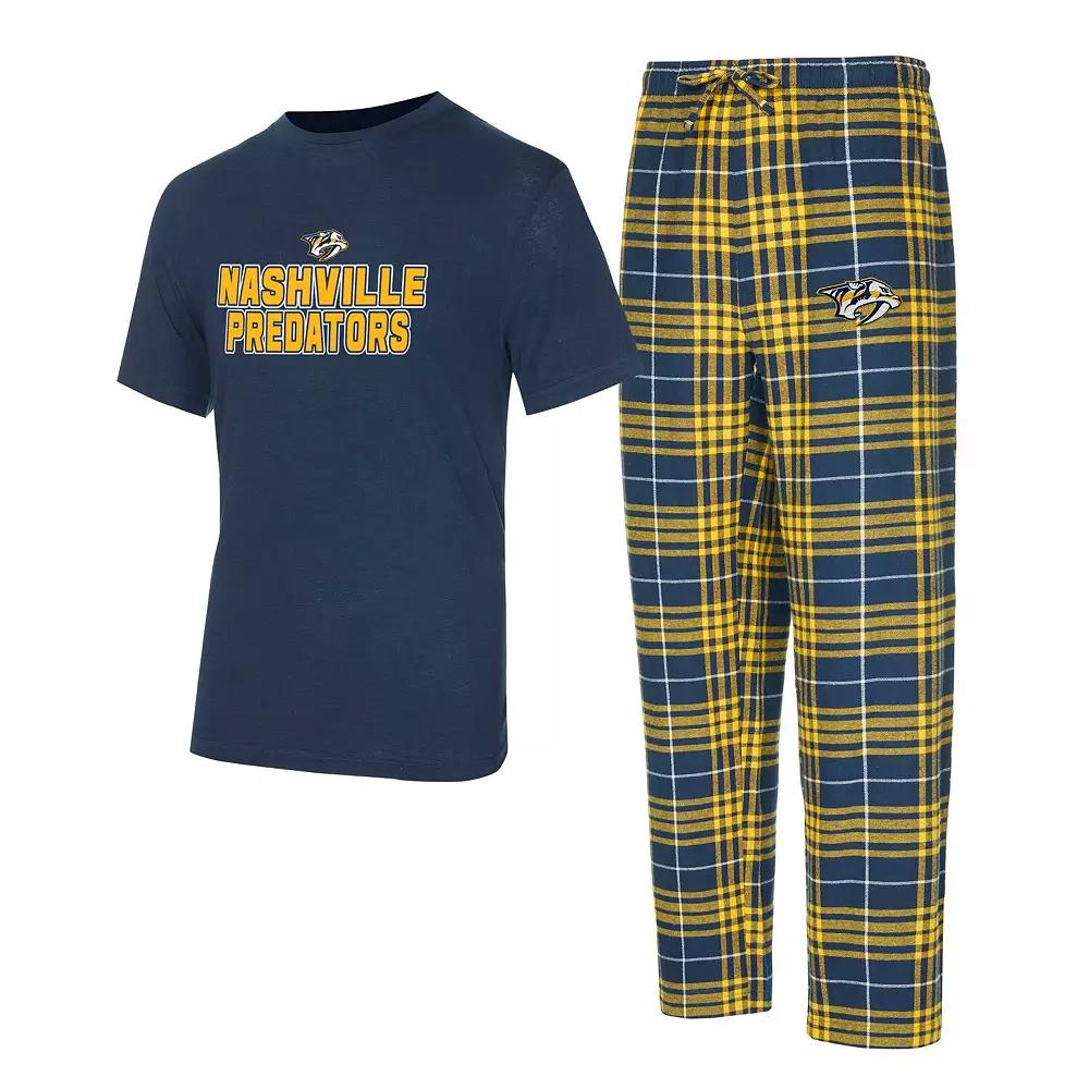 Mens Concepts Sport Nashville Predators Vector T-Shirt & Pants Sleep Set Pdt Blue Product Image