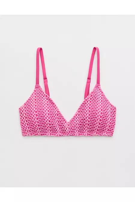 Aerie Cloudweave Crochet Voop Bikini Top Women's Product Image