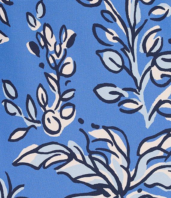 Lilly Pulitzer Seralina Printed Chillylilly UPF 50+ Boat Neck 3/4 Sleeve Maxi Dress Product Image